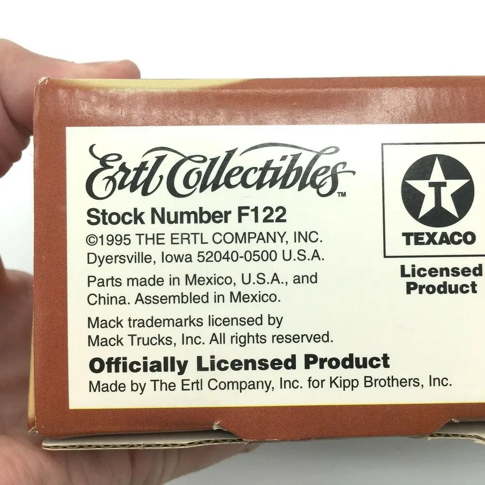 NEW Texaco 1910 Mack Tanker Truck Die Cast Bank VTG 1995 Collector's Series 12